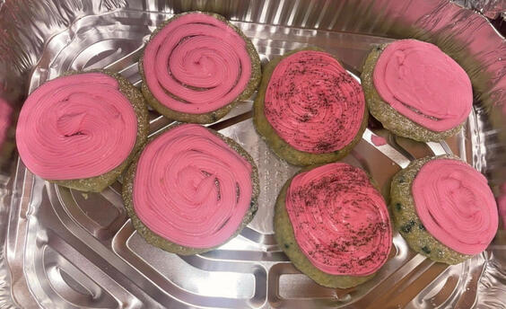 Soft Pink Cookies